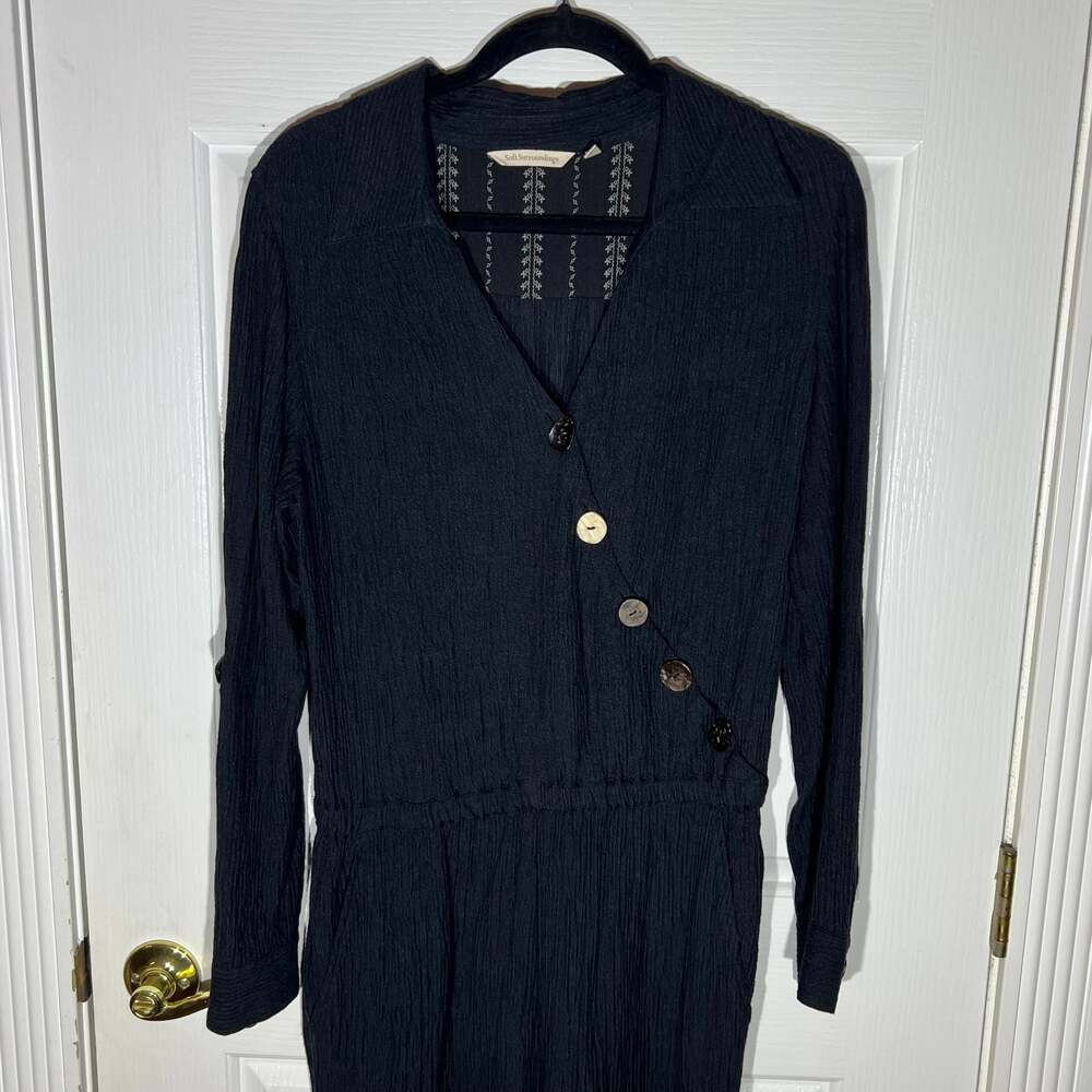 Soft Surroundings Women Jumpsuit Palazzo Gauze Wide Leg Casual Size Medium